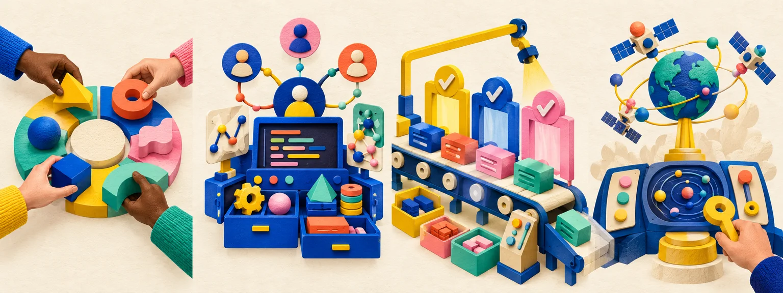 A collaborative workspace, developer tools, review gates and an operational launch console